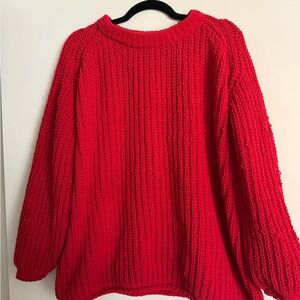 BP Vibrant Red Crew Neck Sweater